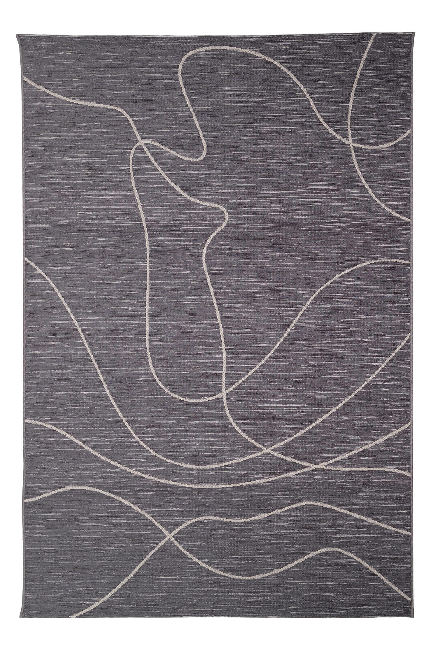 LOOP - Tapis intérieur et extérieur style scandinave bleu nuit 130x190