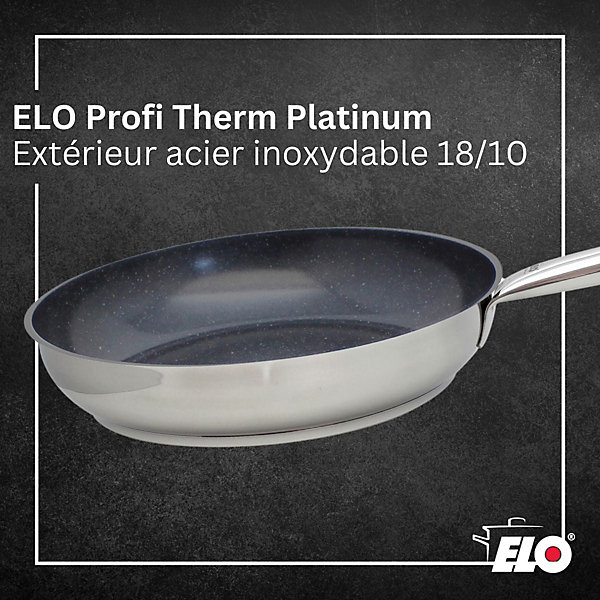 Lot Poêle 24 cm Elo Profi Therm Platinum &Faitout 14 cm Elo
