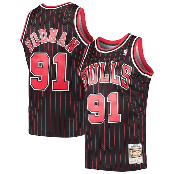 Dennis Rodman Chicago Bulls  Hardwood Classics Swingman Jersey - Black