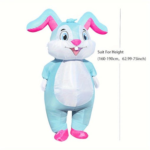 NNETM Inflatable Cartoon Rabbit Costume for Adults