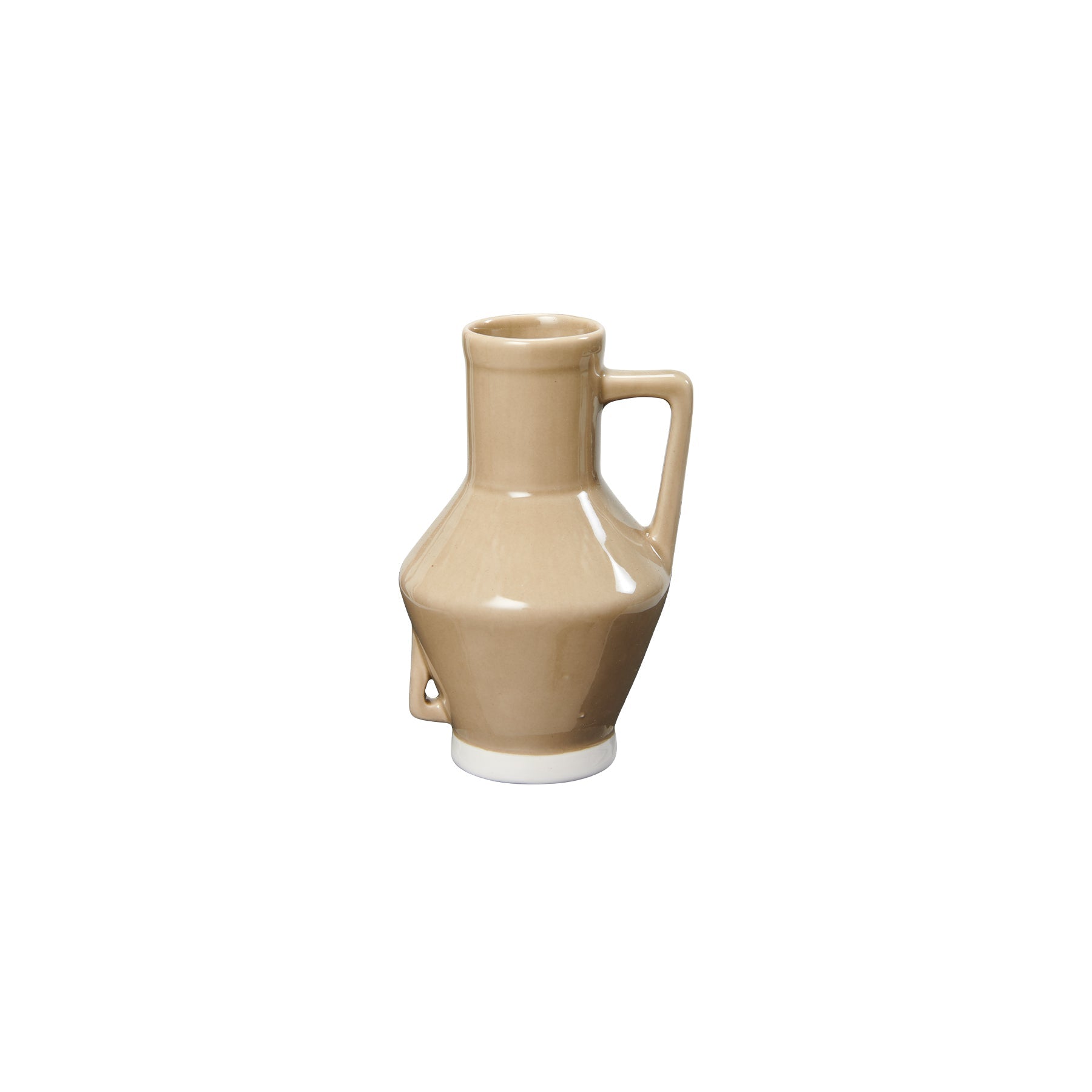 Return to Sender Vaas 15 cm taupe met handvat