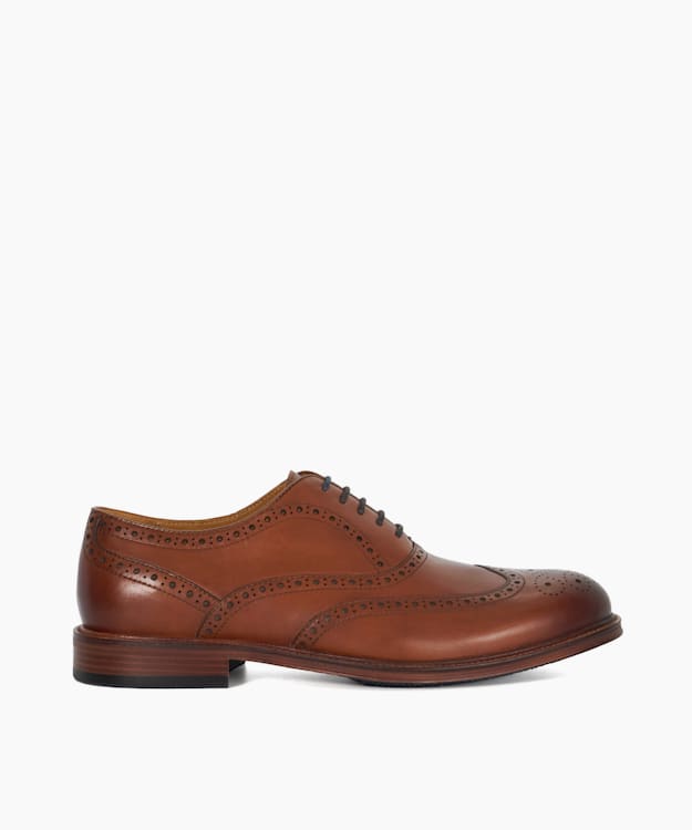 Solihull Tan - Wide-Fit Brogues