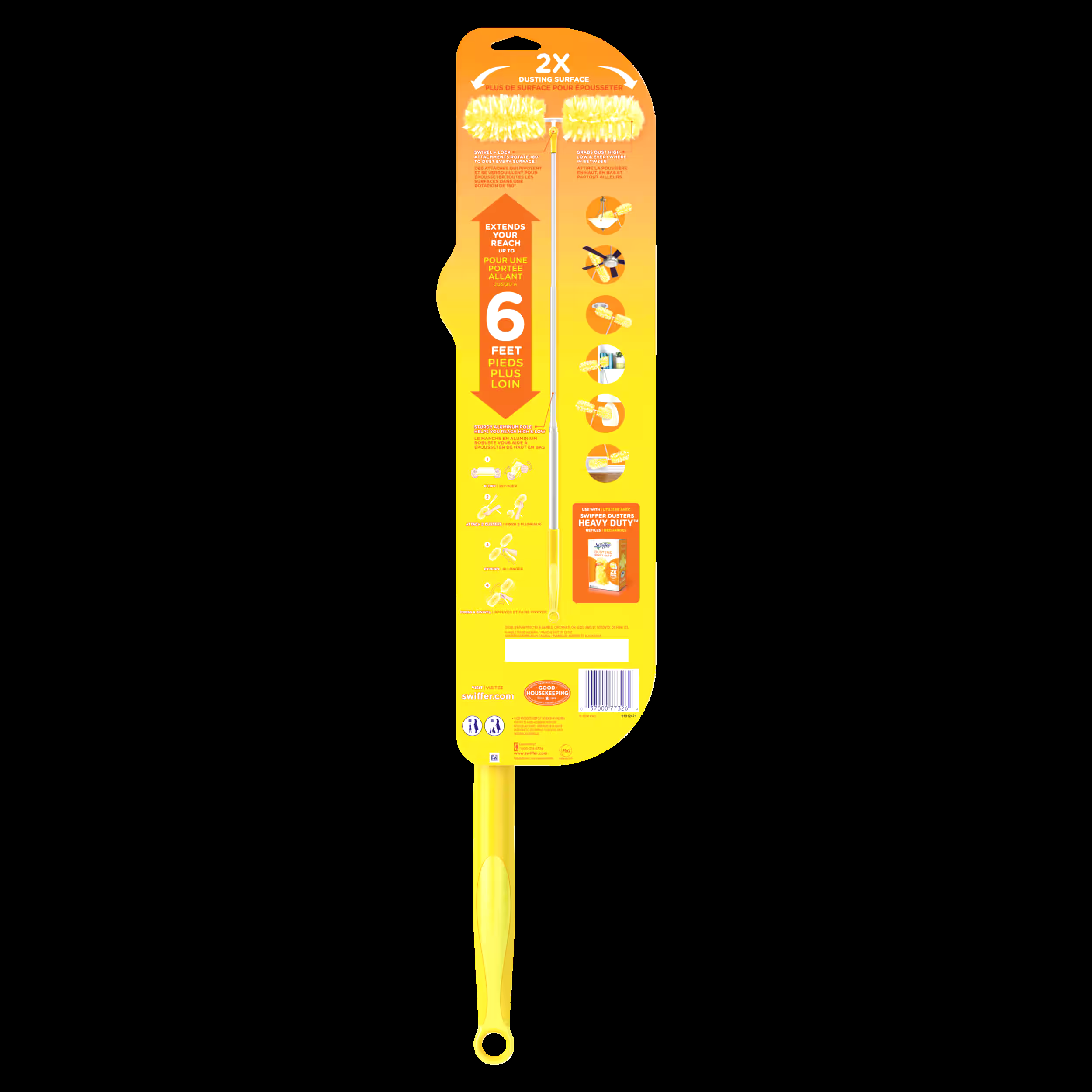 Swiffer Dusters Heavy Duty Super Extendable Handle Dusting Kit