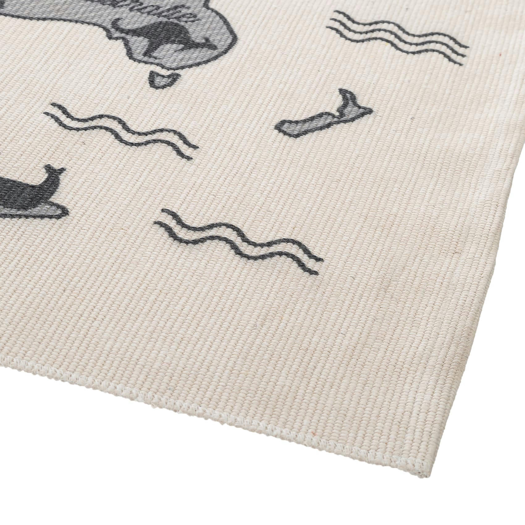 MONDE - Tapis carte du monde polyester multicolore 150x100cm