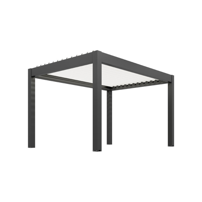 Pergola bioclimatique Capri LDD anthracite 4 x 3 x 2,5 m