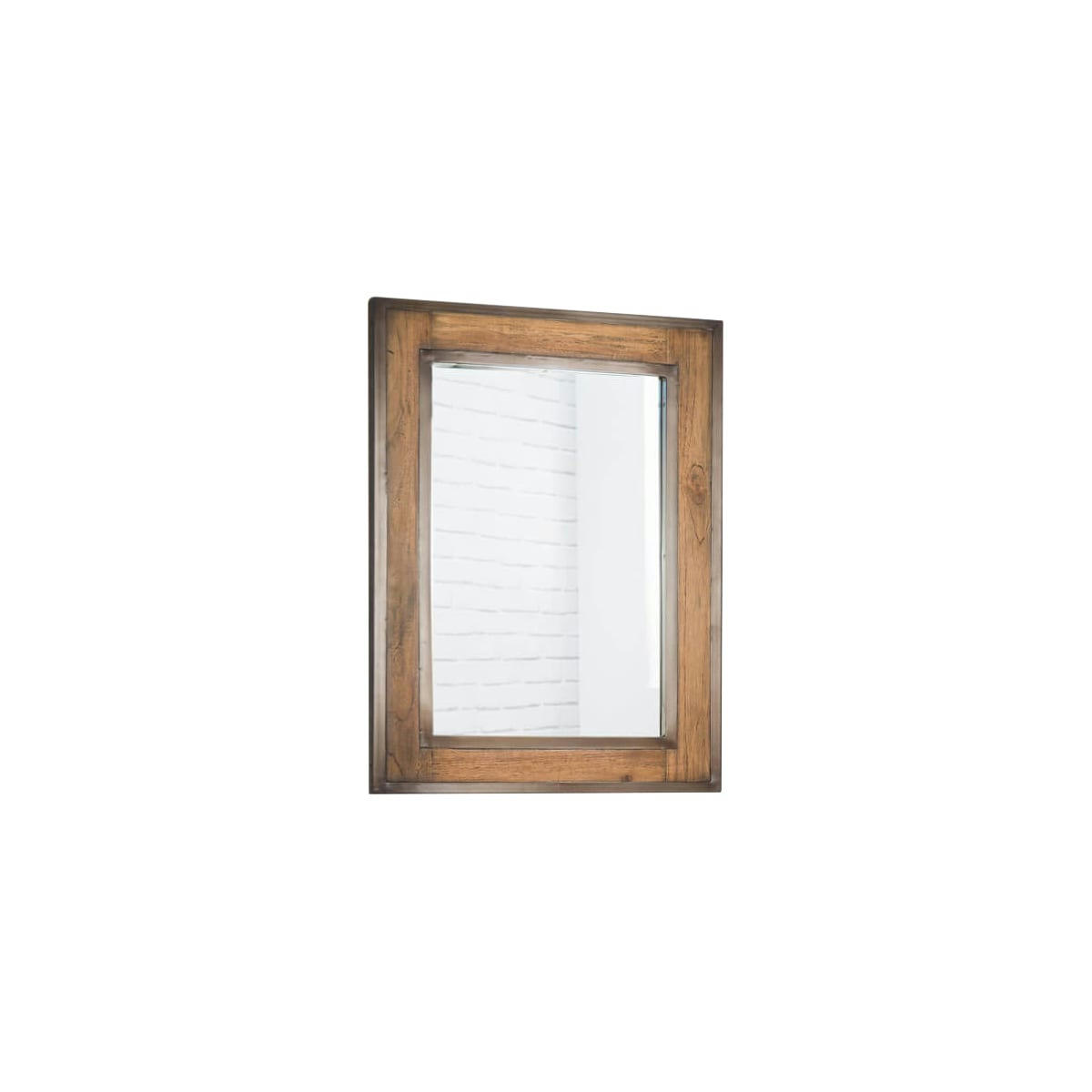 - Miroir de salle de bain Elégance bois métal 60x80