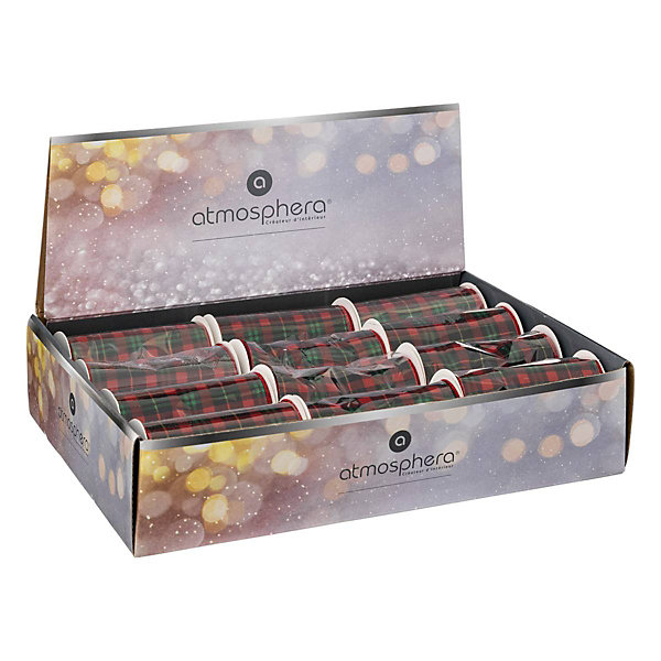 Guirlande ruban à motif tartan 5m x12 - Atmosphera