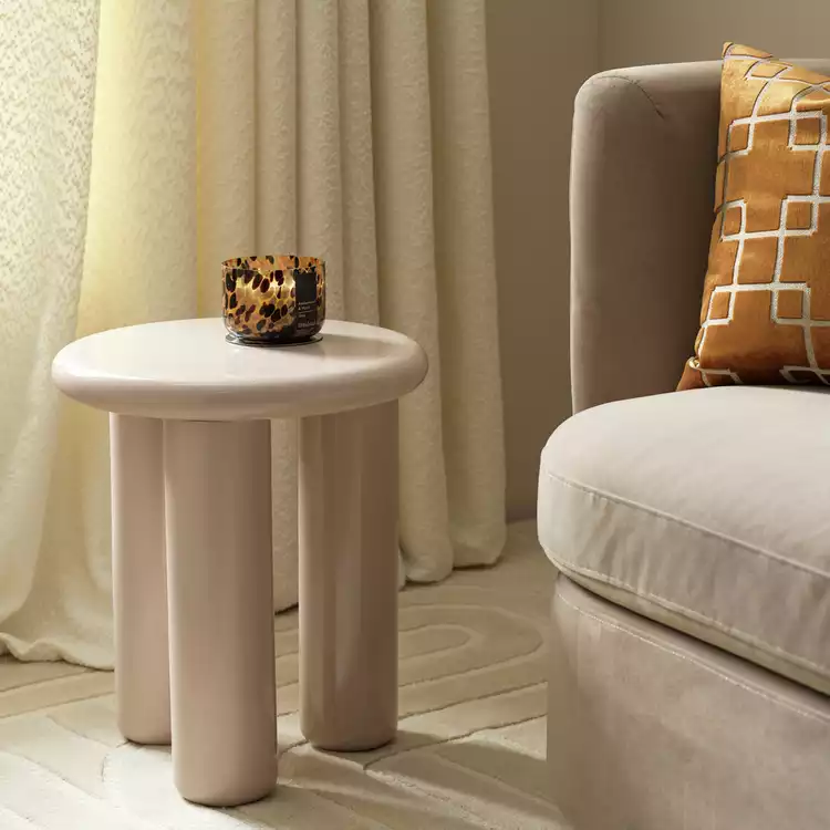 Habitat Totley Round Side Table - Natural