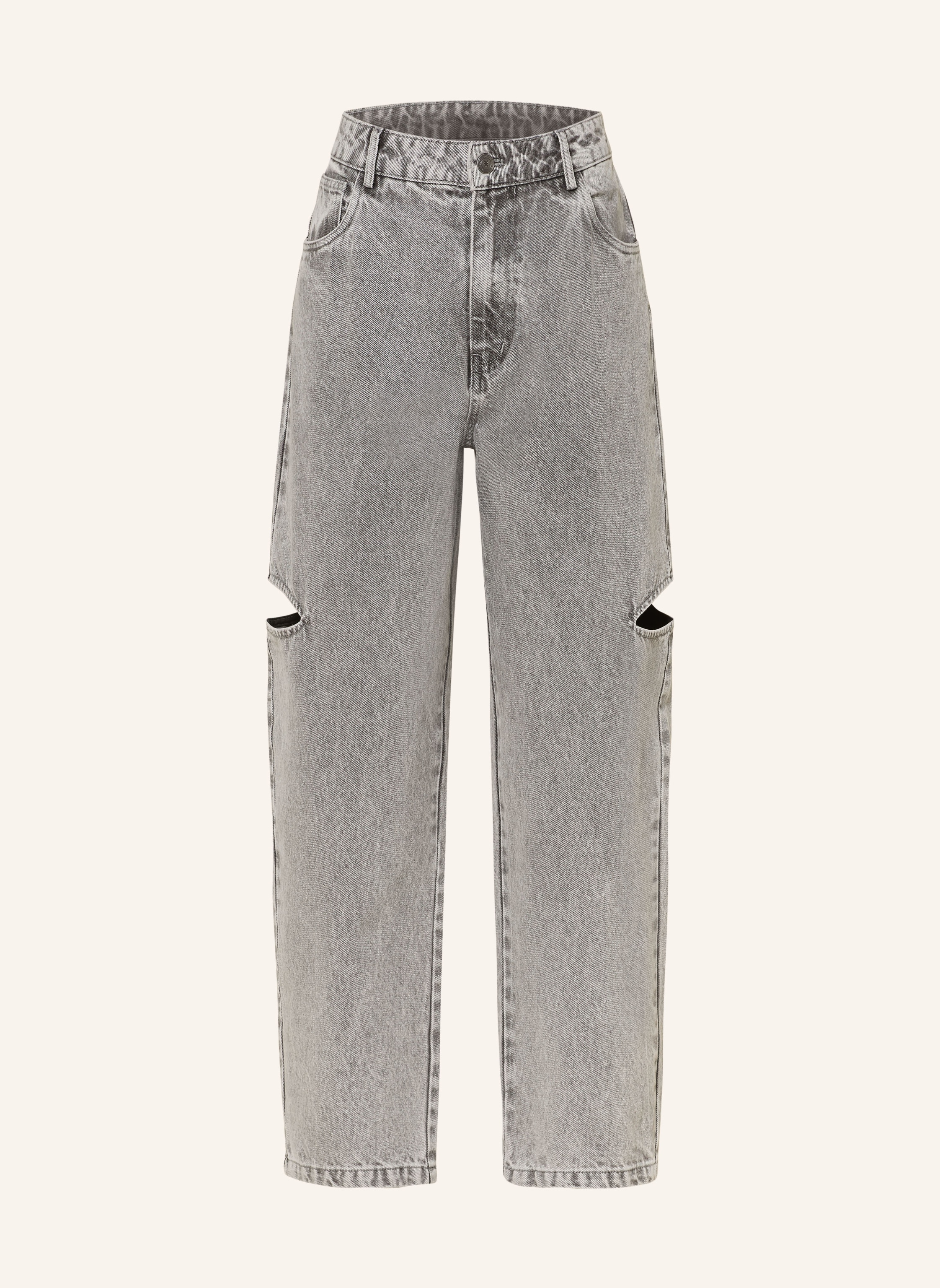 KARO KAUER Barrel Jeans mit Cut-outs