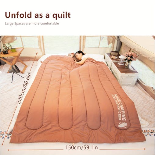 NNETM Warm Oval Sleeping Bag with Hat