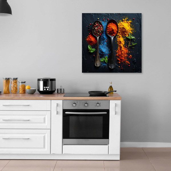 Obraz do kuchni restauracji baru jadalni, Kolorowe Przyprawy 20x20