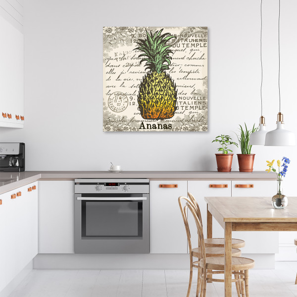 Feeby Obraz, Ananas vintage 30x30