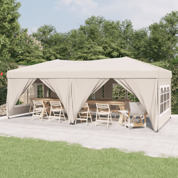 Namiot imprezowy Kremowy 3 x 6 m Tkanina vidaXL