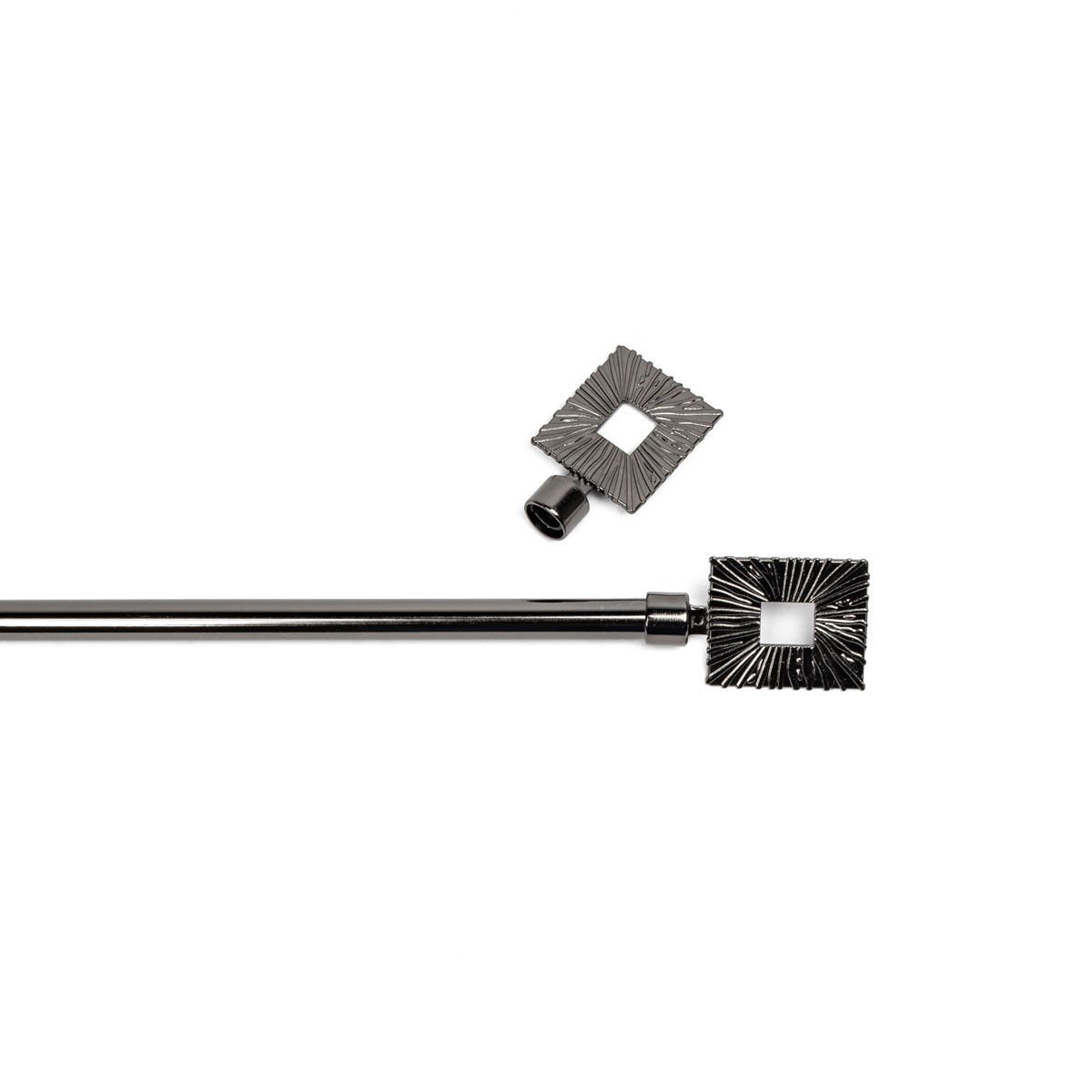 Kit varão extensível solaire grafite 120-210cm