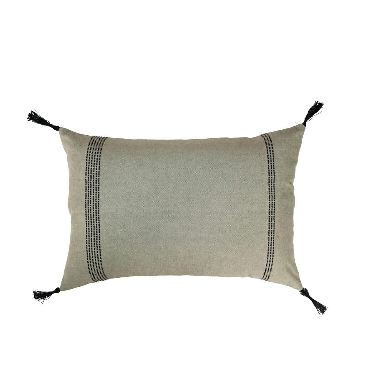 HANA - Housse de coussin coton  60x40 olive