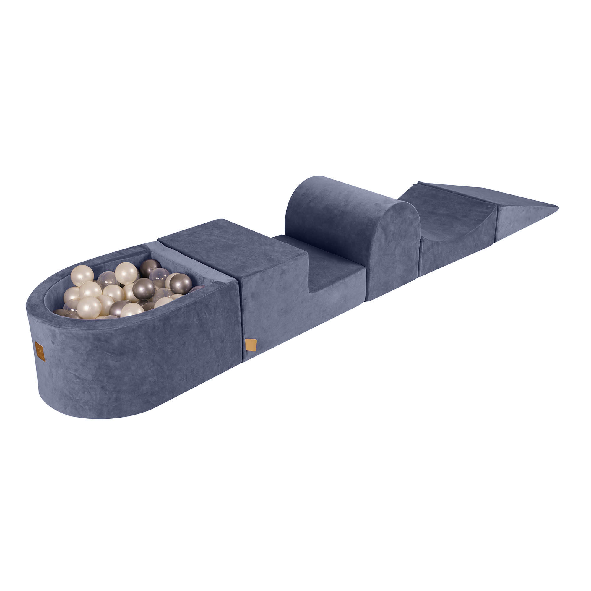 - Aire de jeu mousse piscine, balle Perle blanche/Transparent/Argent W45