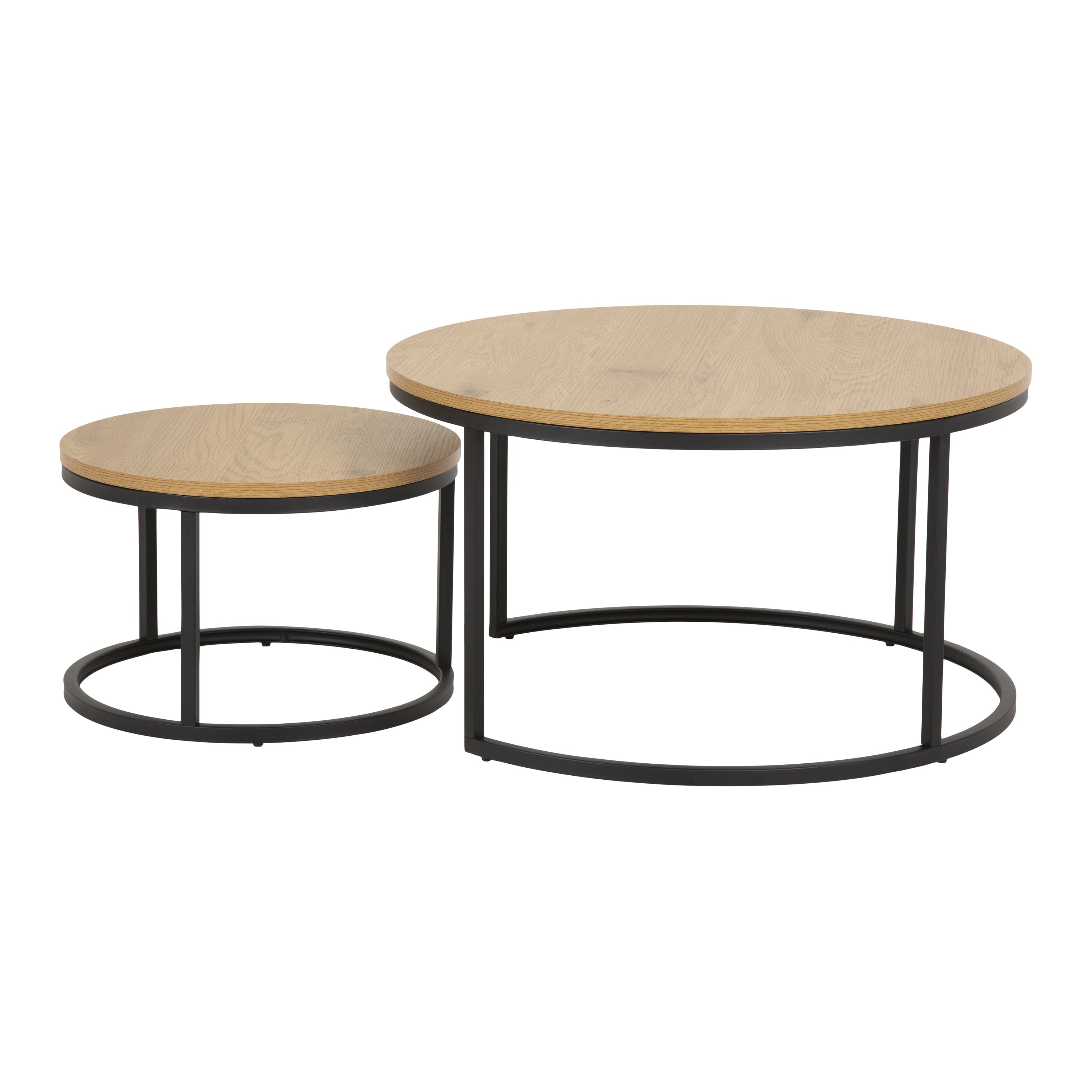 by fonQ Lowen Salontafel Set van 2 - Bruin
