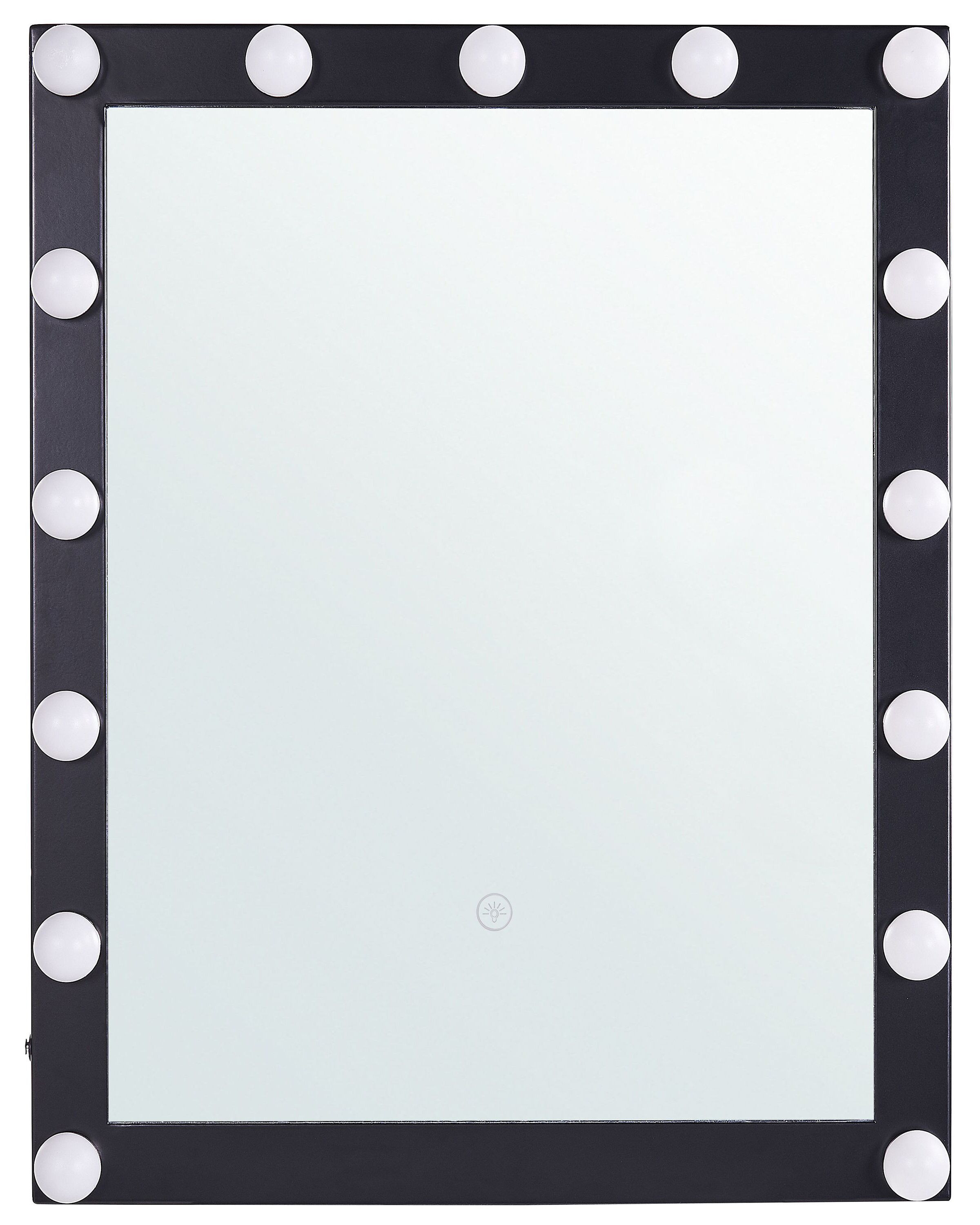 Lustro ścienne LED 50x60 czarne