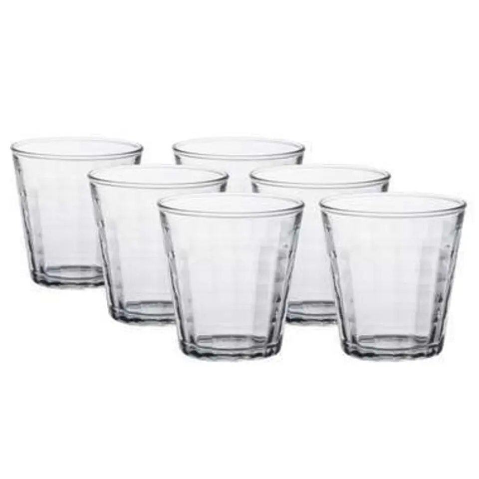 Duralex Drinkglazen Prisme - 6 stuks - glas - 220 ml