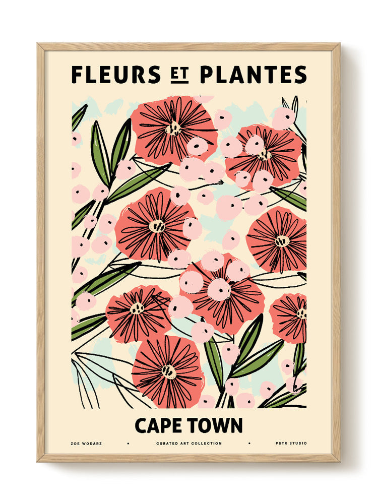 Zoe - Fleurs et Plantes - Cape town - PSTR studio Kunst Poster