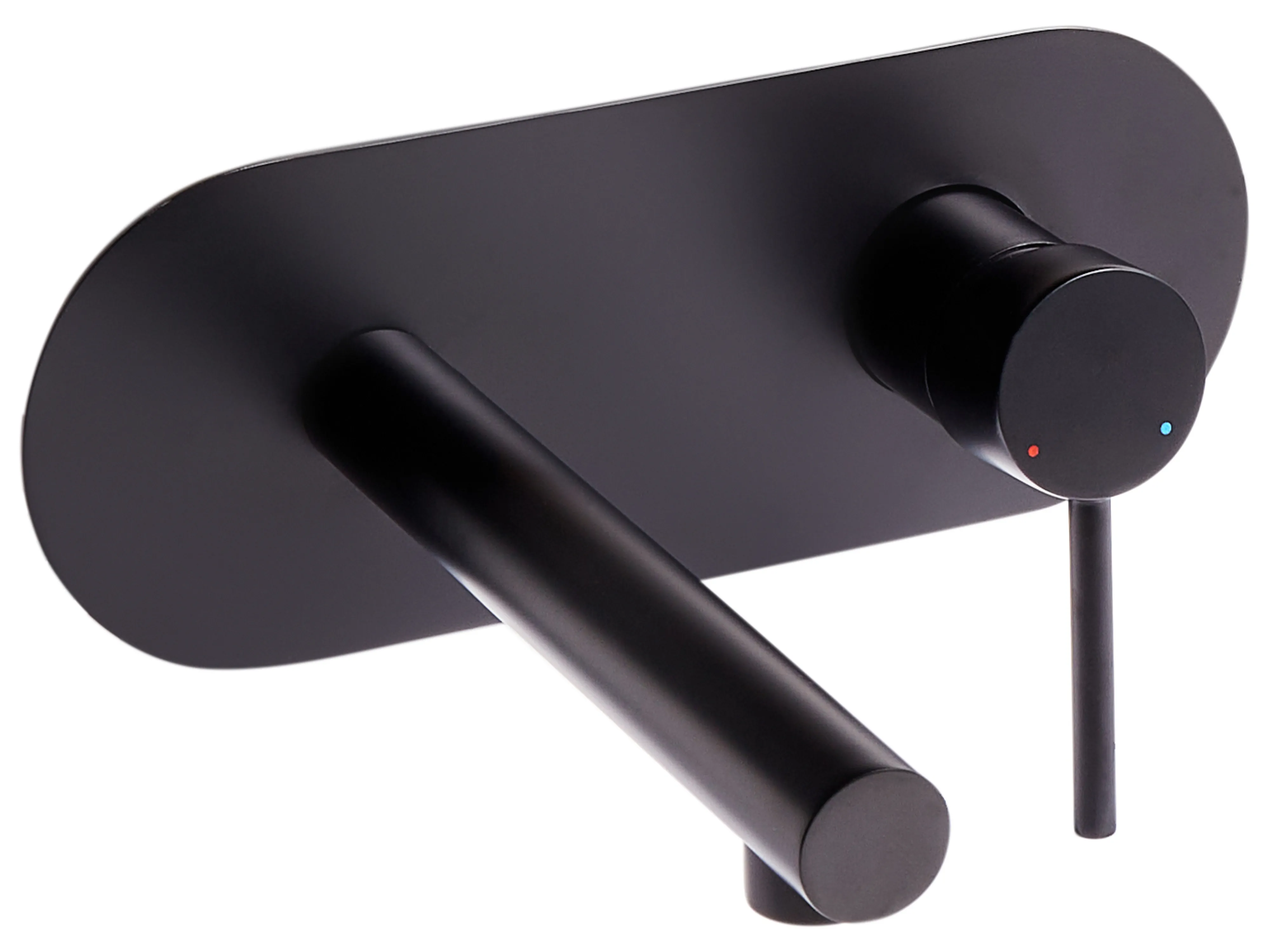 Wall Mounted Basin Mixer Tap CLAVIJO Brass Black