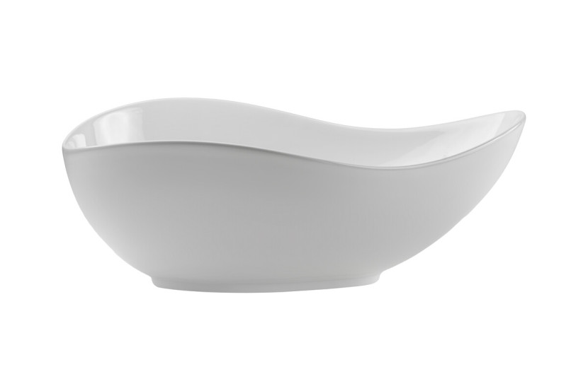 Umywalka Nablatowa Ceramiczna CLOUD FREE WHITE E-6588 Biały Połysk