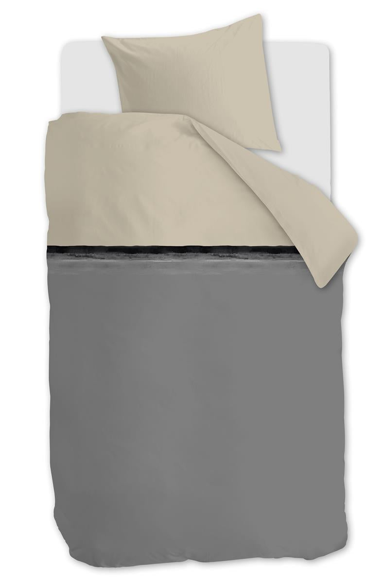 vtwonen dekbedovertrek Duo Colour - 140x200/220 cm - grijs