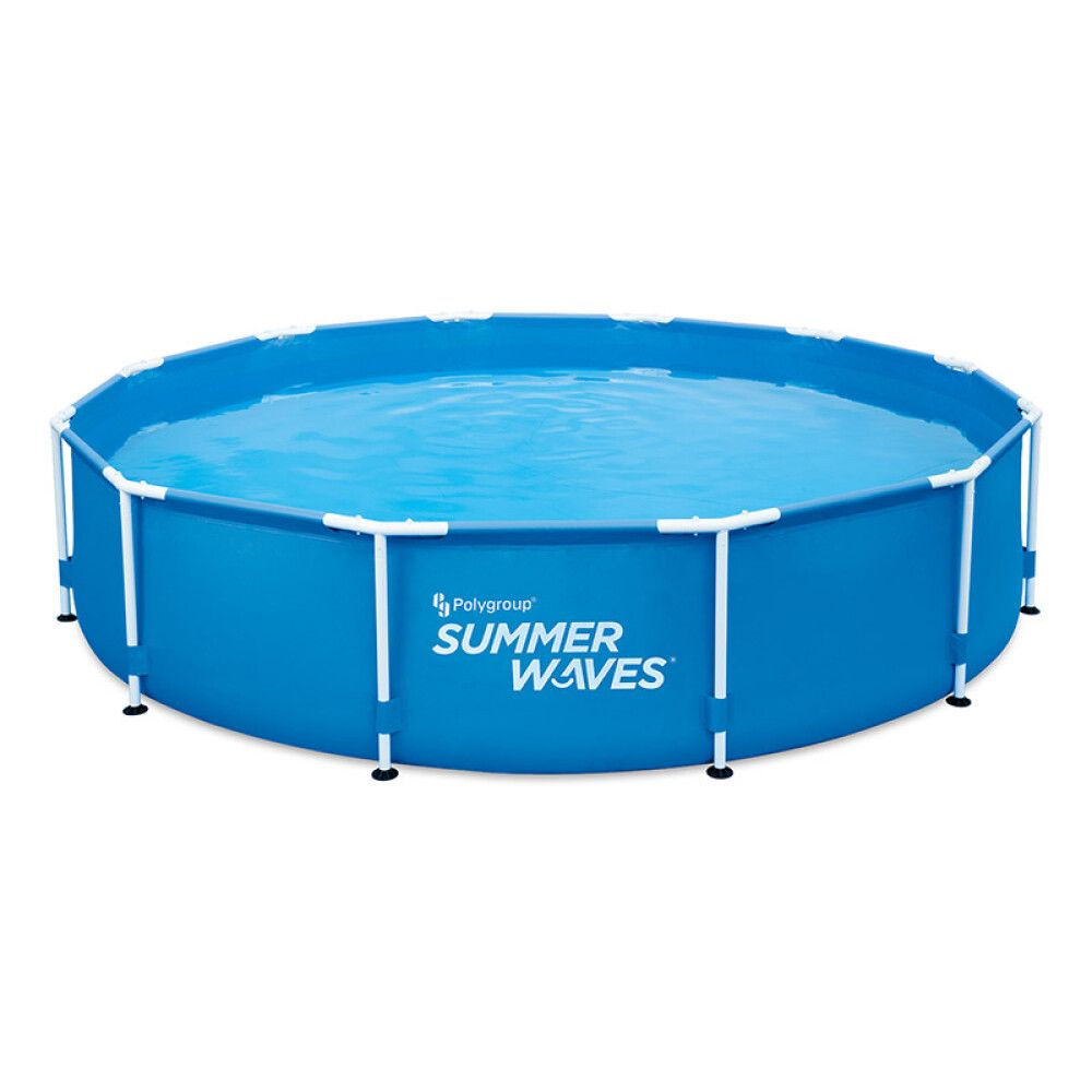 BASSENG SUMMER WAVES STEELFRAME Ø366CM BLÅ