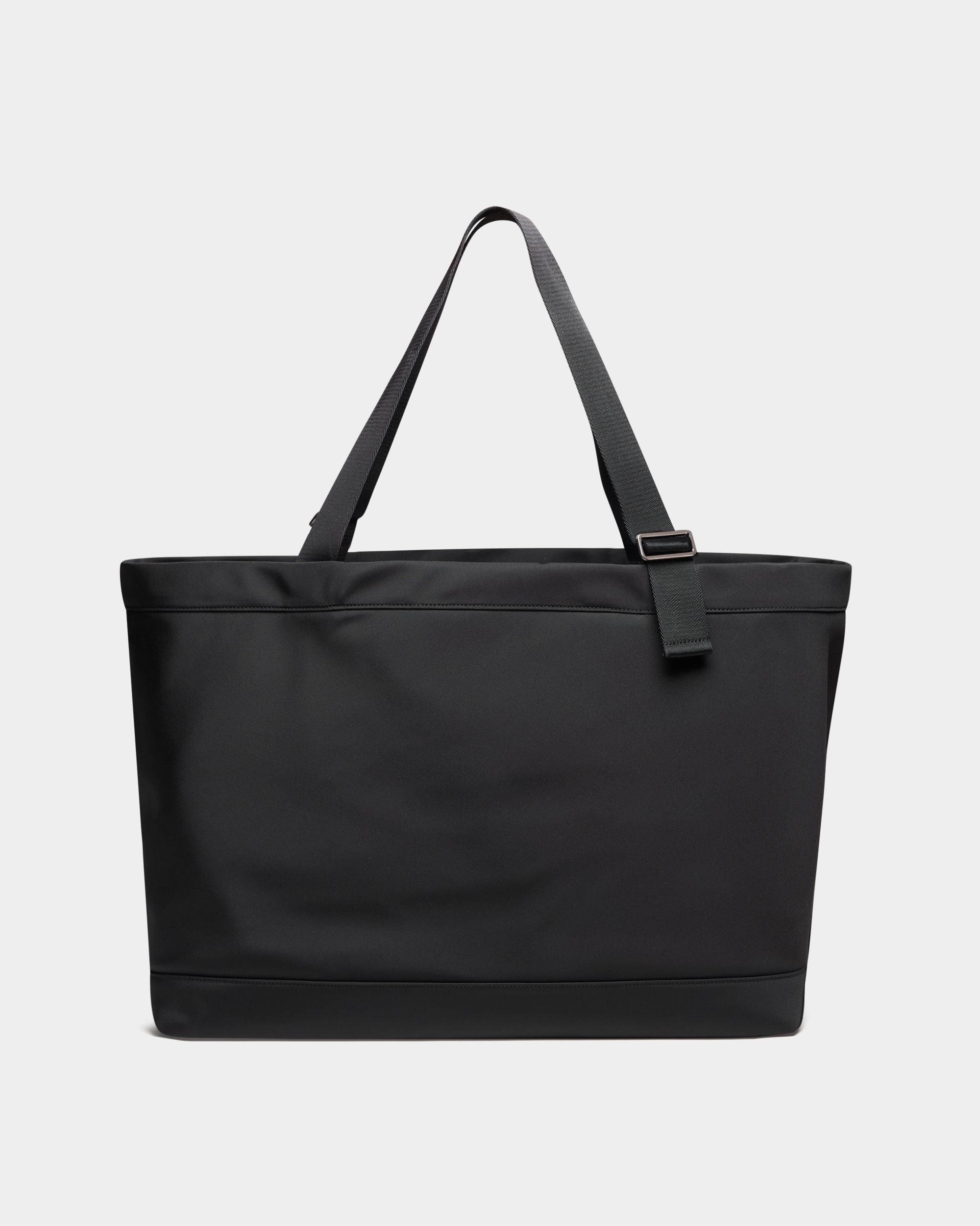 Code Tote Bag aus schwarzem Nylon