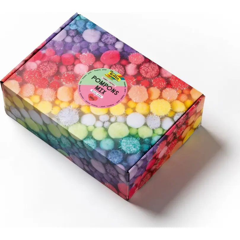 Party-Dekoration Pompons Mix pastel