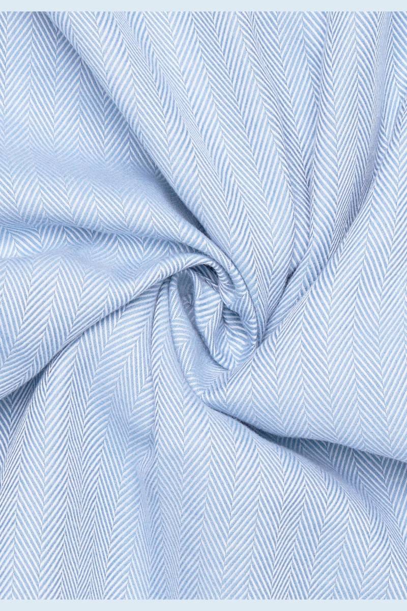 ETERNA 1863 Modern Fit Tencel Hemd blau, Strukturiert