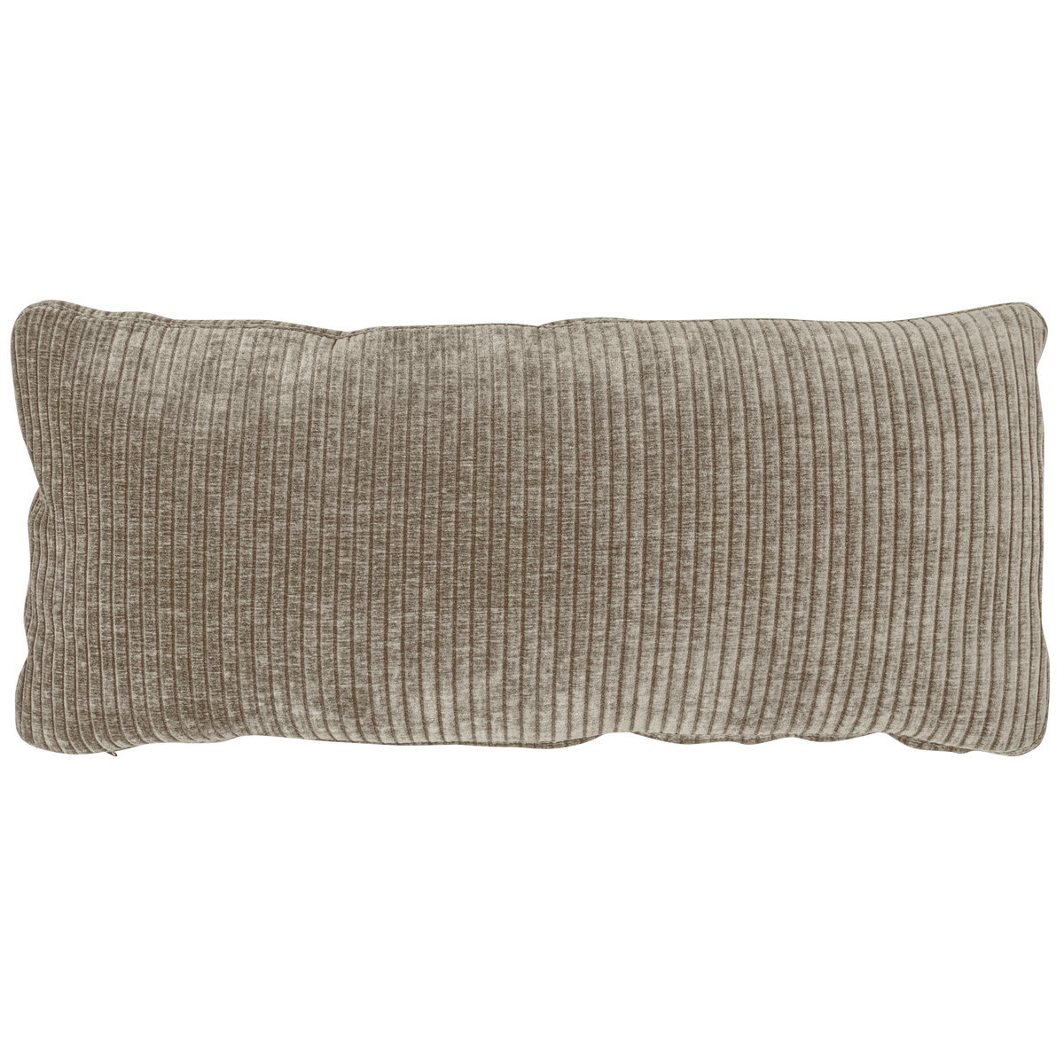 WOOOD kussen Mojo - Geweven Ribstof - Donker Zand - 30x70x10