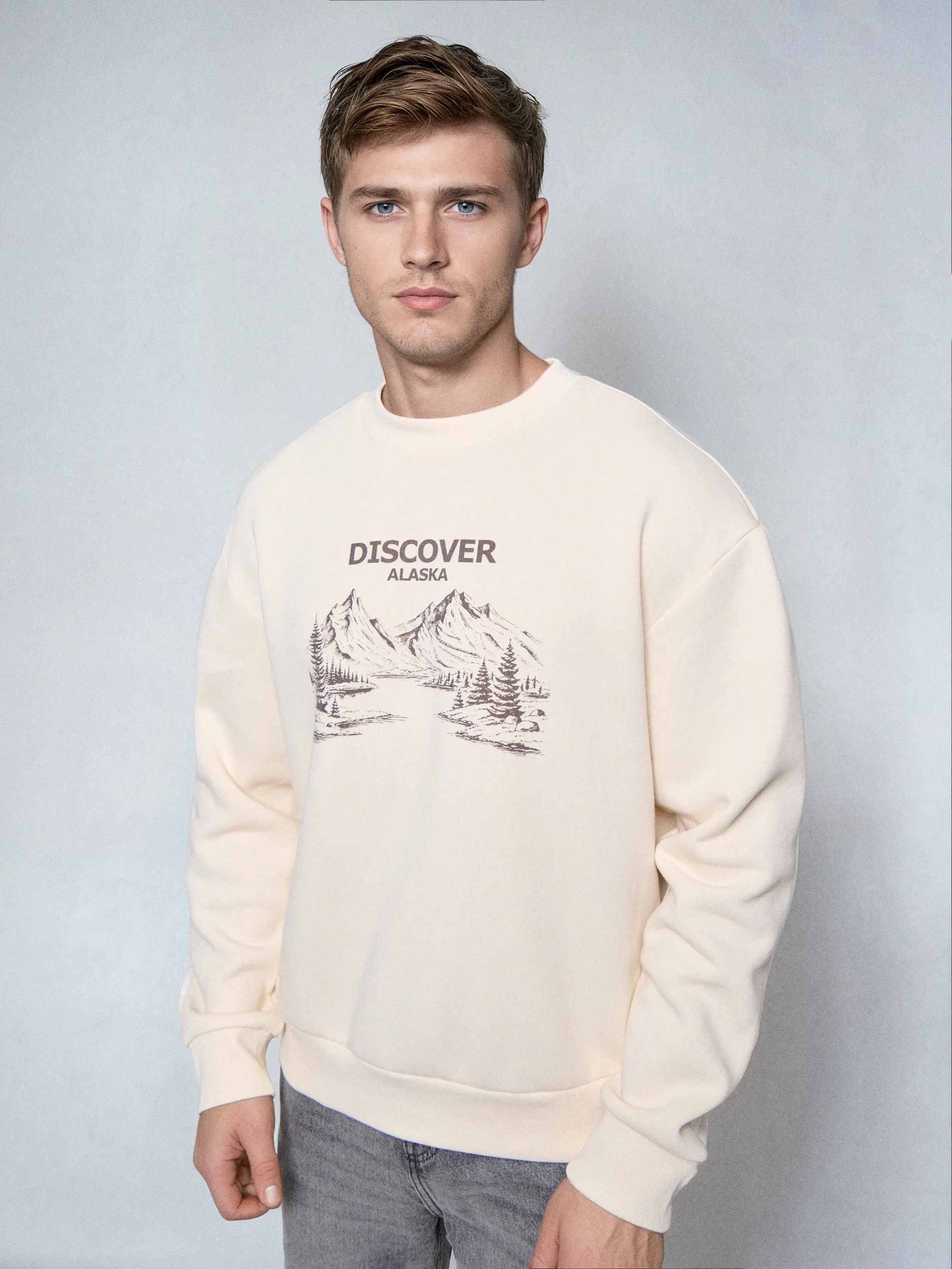 Bluza crewneck z nadrukiem