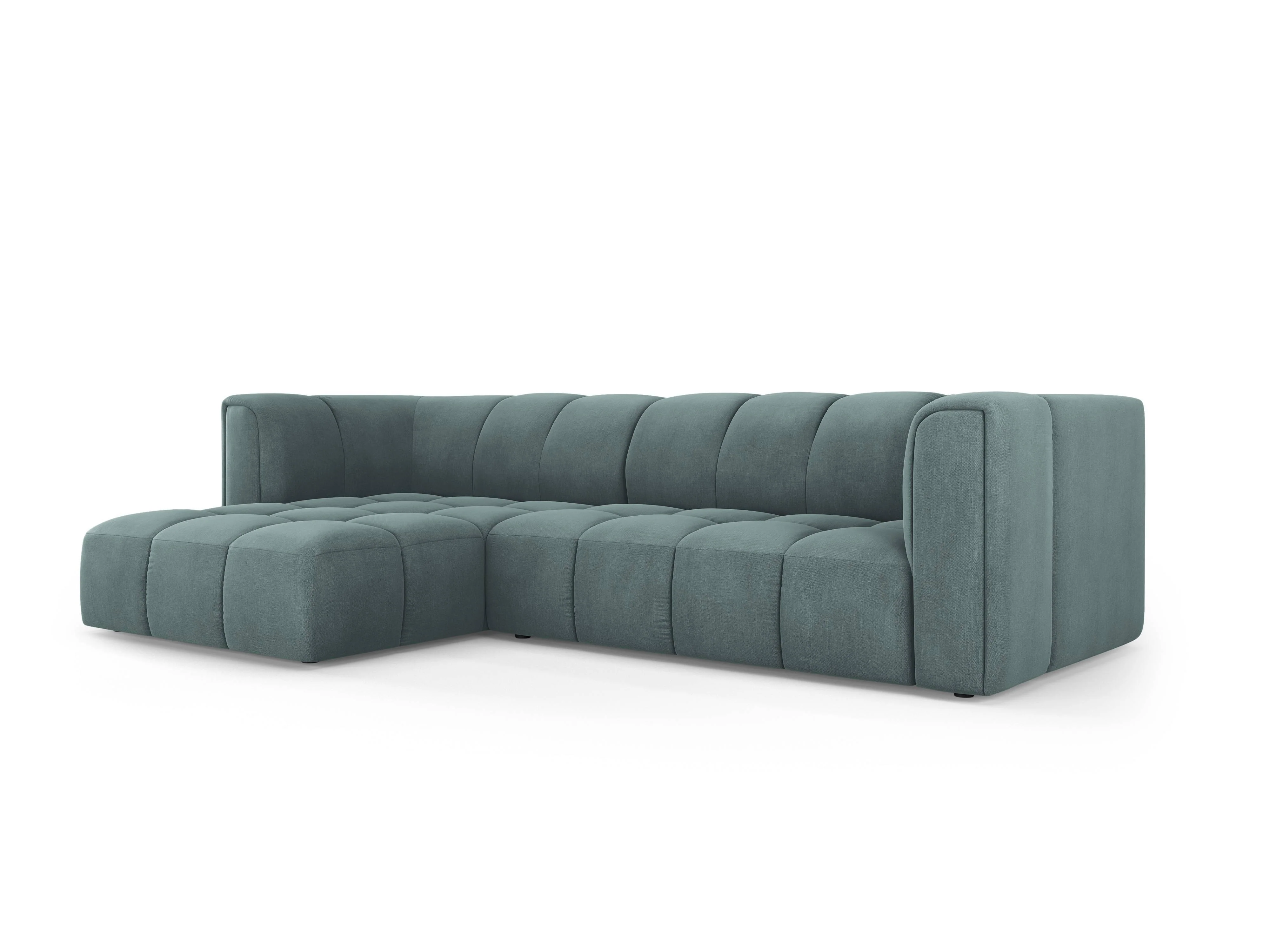 Hoekbank Francesca chenille links 3-zits