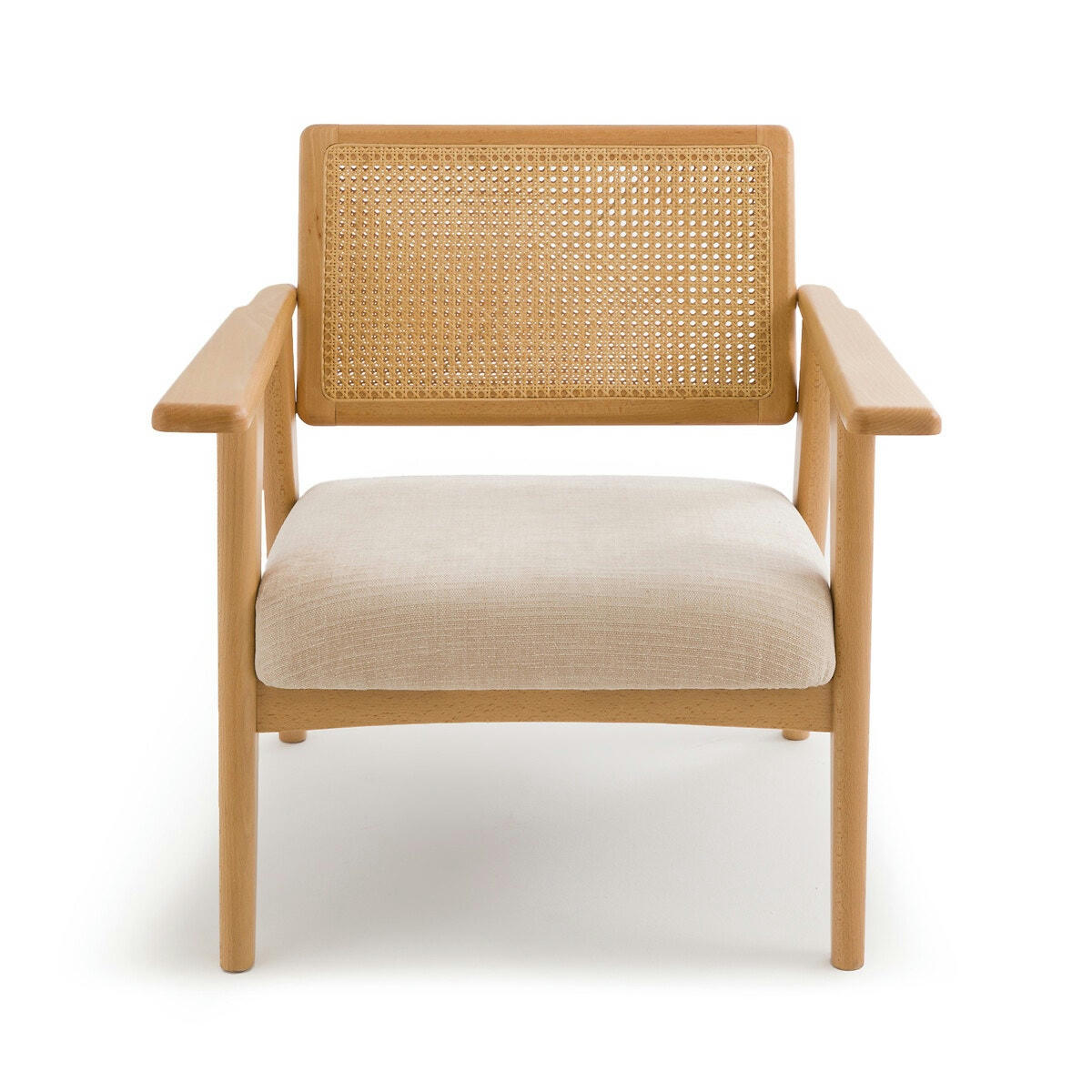 Fauteuil hêtre et cannage, Lons