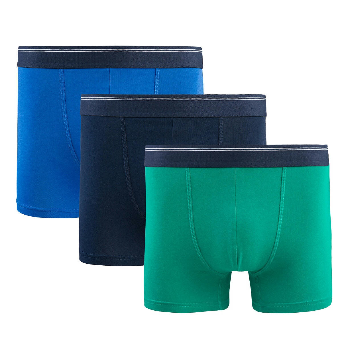 Lot de 3 boxers unis