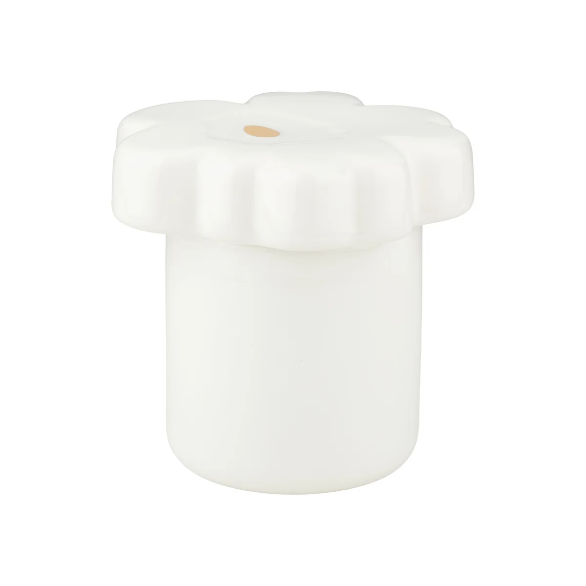 Marimekko - Oiva Unikko Aufbewahrungsdose mit Deckel 16 x 15,5 cm, weiß / gold (60th Anniversary Collection)