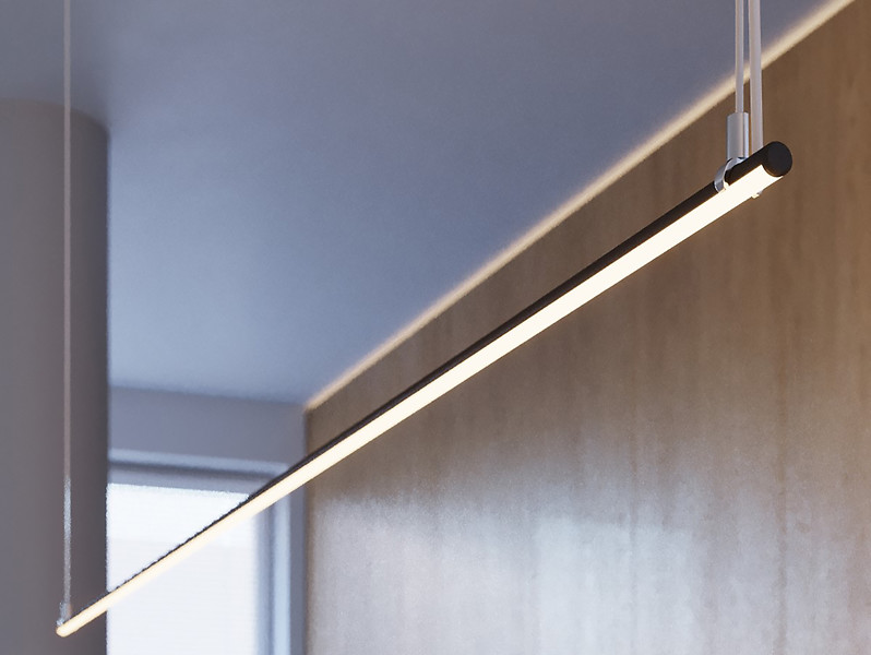 Lampa wisząca Gren LED aluminiowa czarna