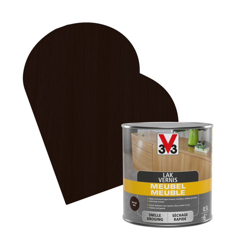 Vernis Meuble Deco wenge mat 0,5 L V33