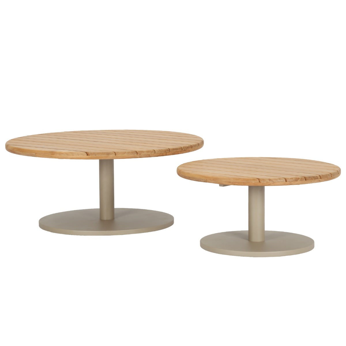 DÉJA Living Salontafel Como - Naturel/Taupe - Set Van 2