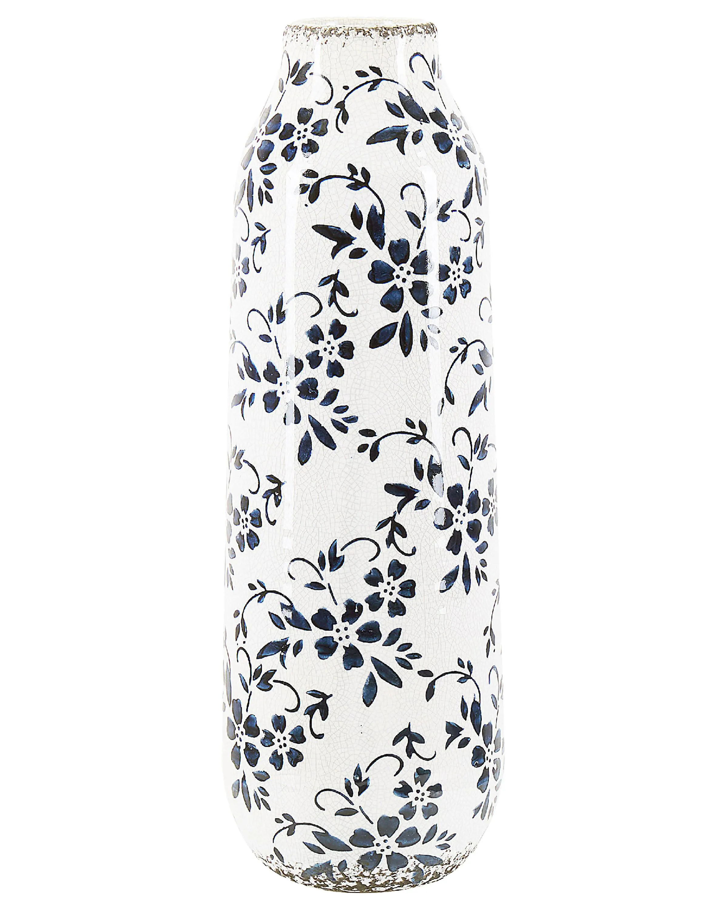 Flower Vase MULAI Stoneware 30 cm White