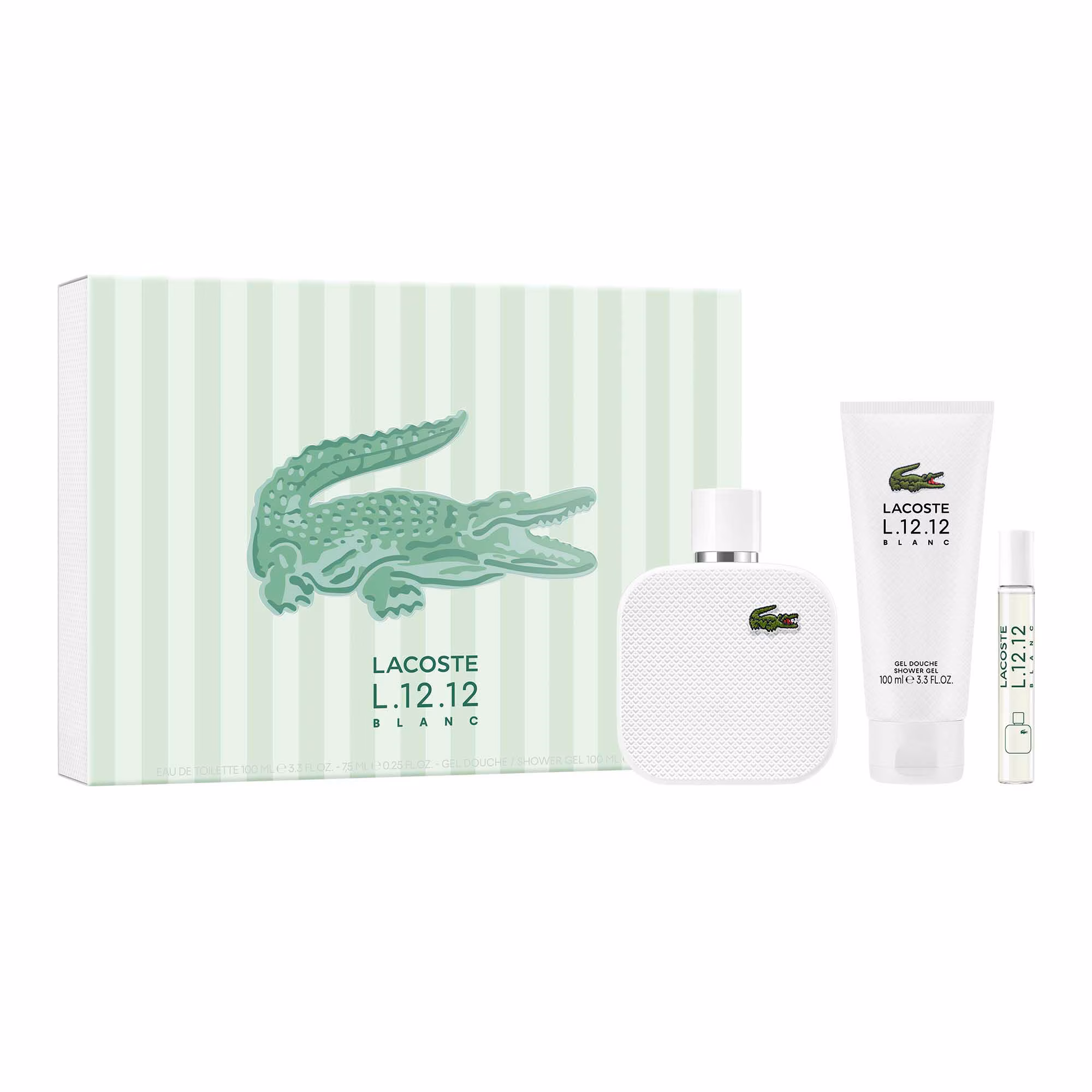 L.12.12 BLANCCoffret - eau de toilette + format voyage + gel douche