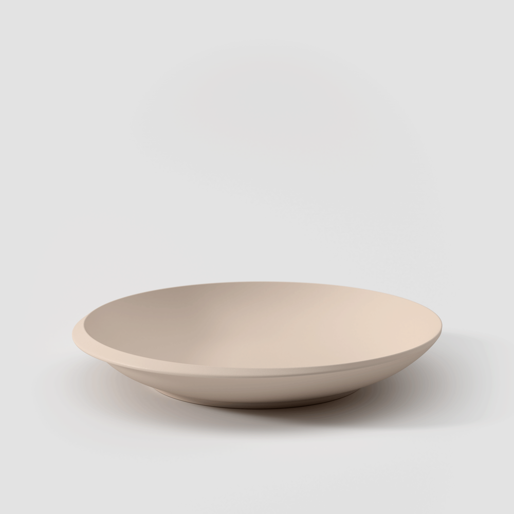 NewMoon Bowl - Beige, 25.4 oz, Premium Porcelain