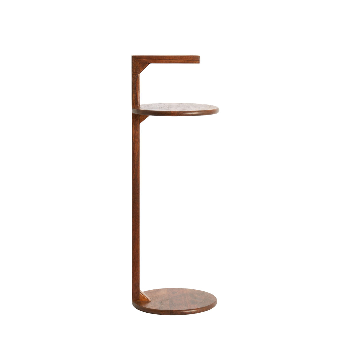 Light & Living bijzettafel Delmino - bruin - Ø26cm