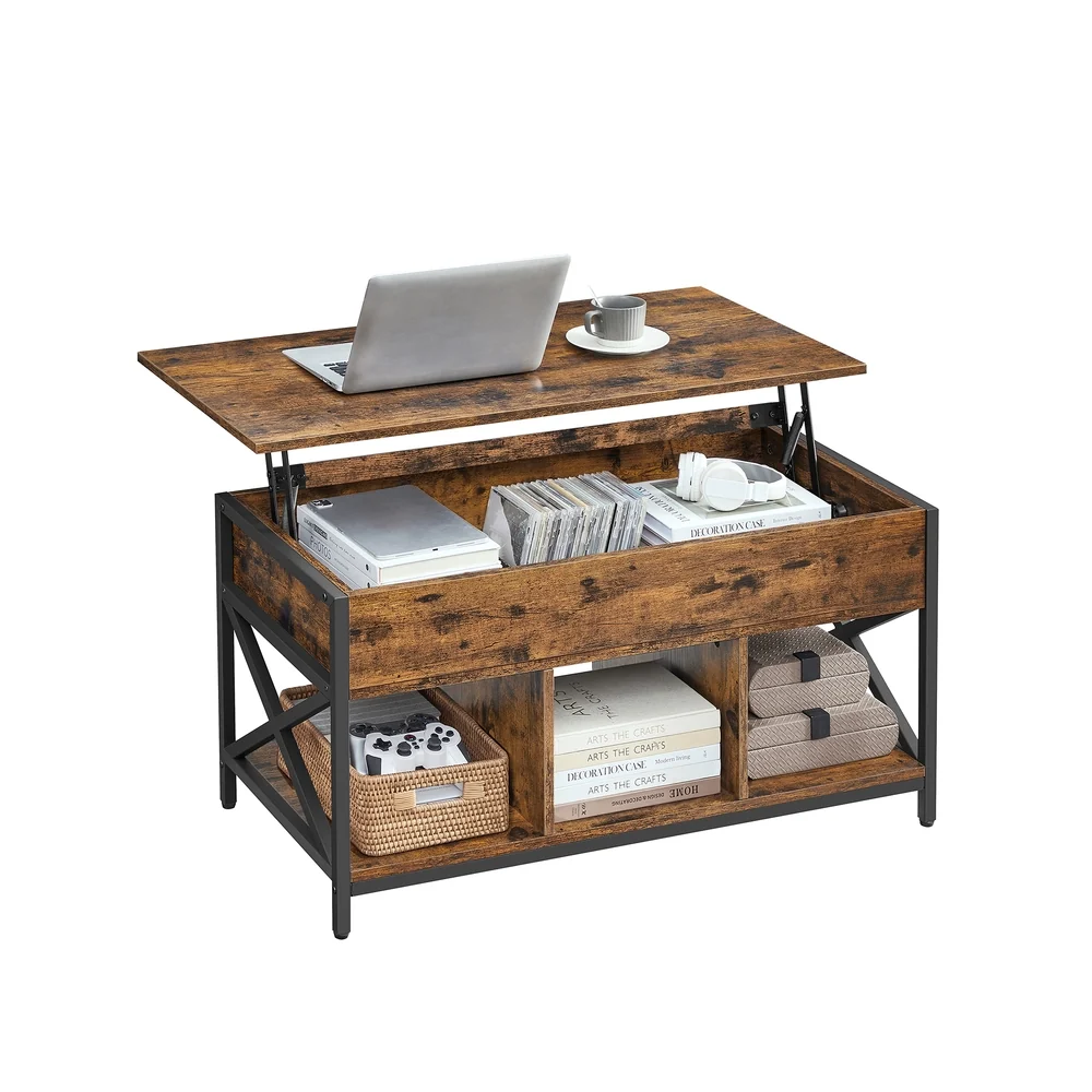 Table basse avec plateau relevable