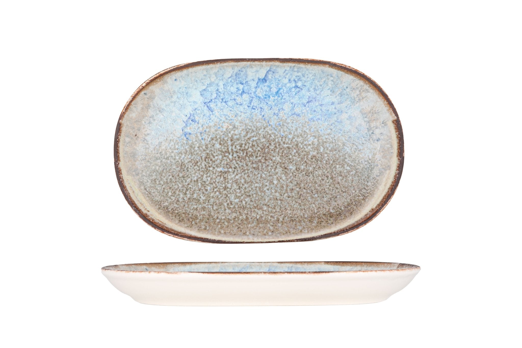 ID Fine Serveerschaal - Delta - Porselein - 28 cm - set van 2