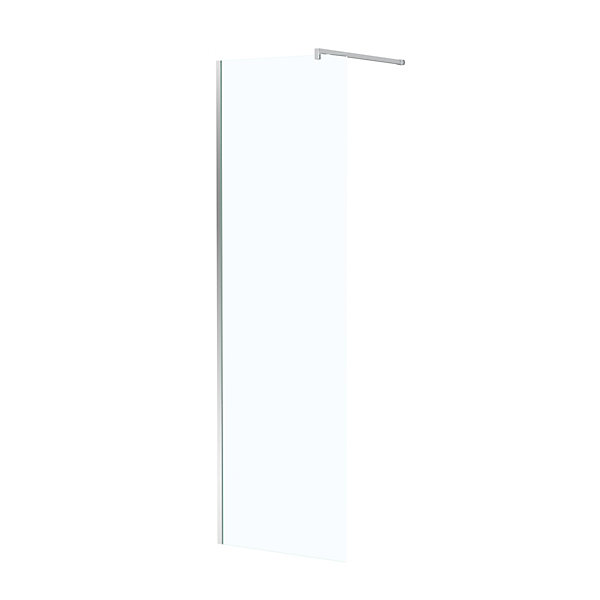 Paroi de douche à l'italienne H.195 x l.60 cm, ép. 5 mm, profilé chrome, Galedo Essentiel