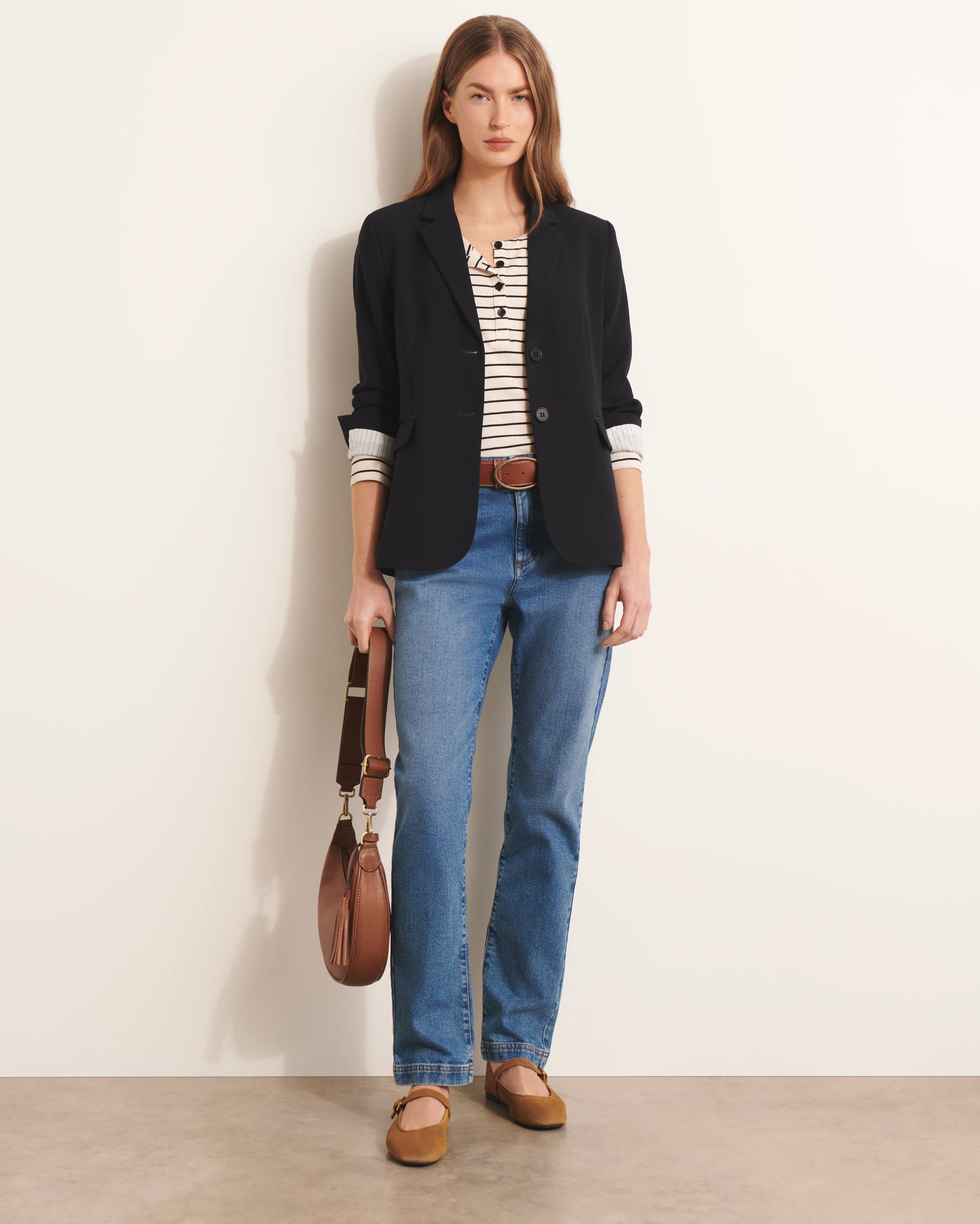Veste blazer bleu marine BIQUORSET/13221/317