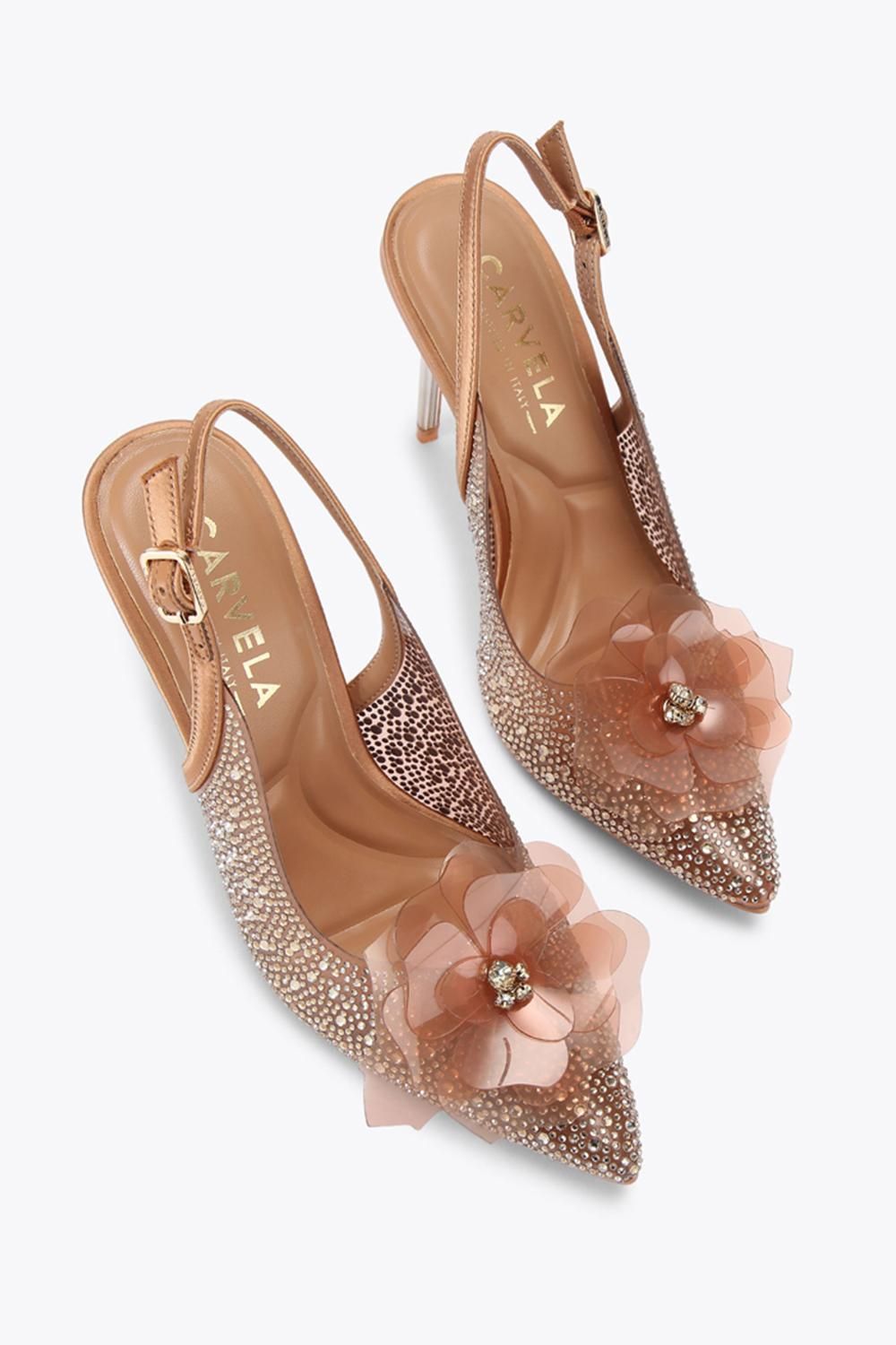 Carvela Positano Vinyl Flower' Heels