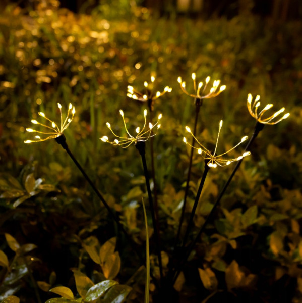 Stokrotki lampa solarna ogrodowa wbijana H73 LED